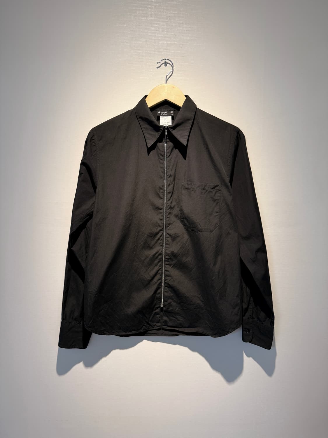 90s Zip-up Cotton Shirt 상품이미지1