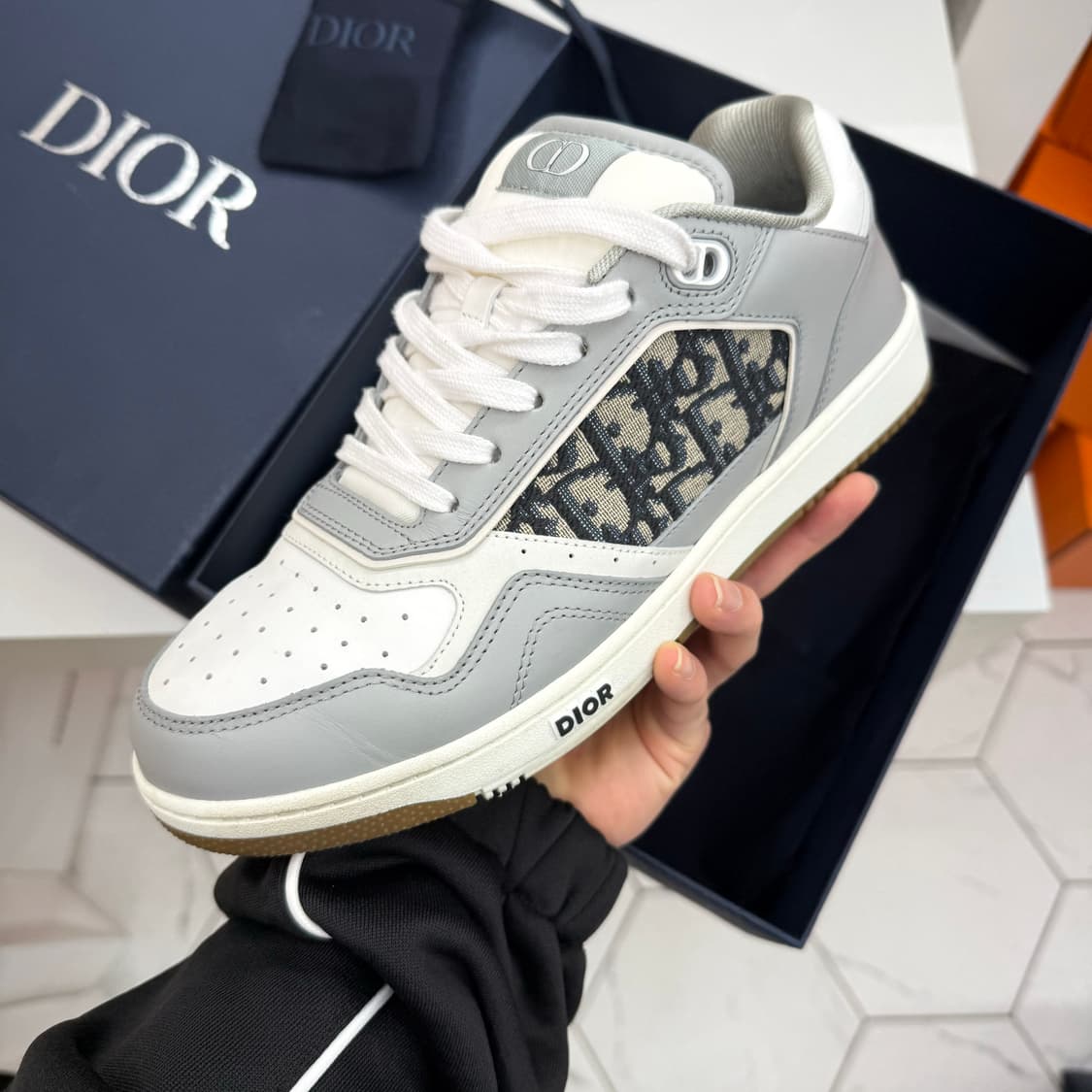 [41] 디올 오블리크 b27 스니커즈 그레이 상품이미지2