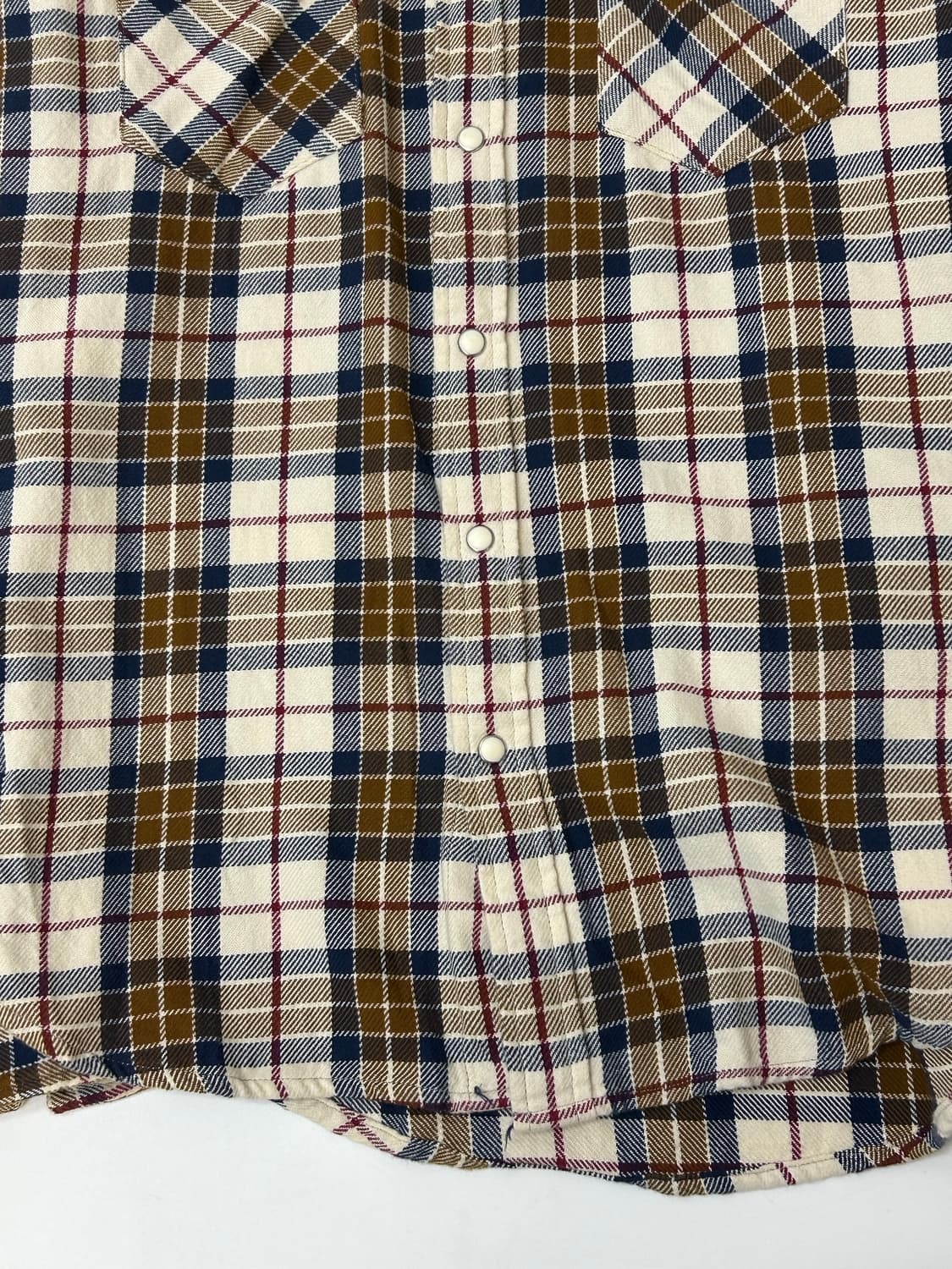 00s Levi's 리바이스 투포켓 웨스턴 체크 셔츠  상품이미지6