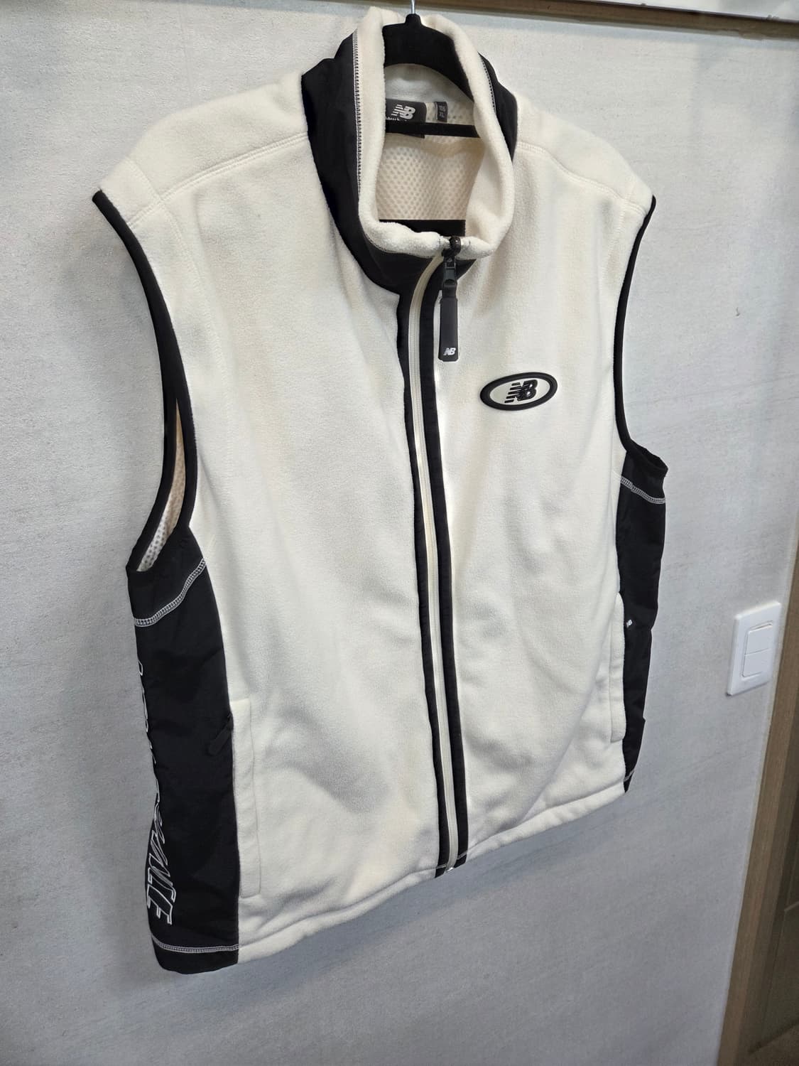 뉴발란스 사이드로고 우븐 플리스 조끼 xl 상품이미지6