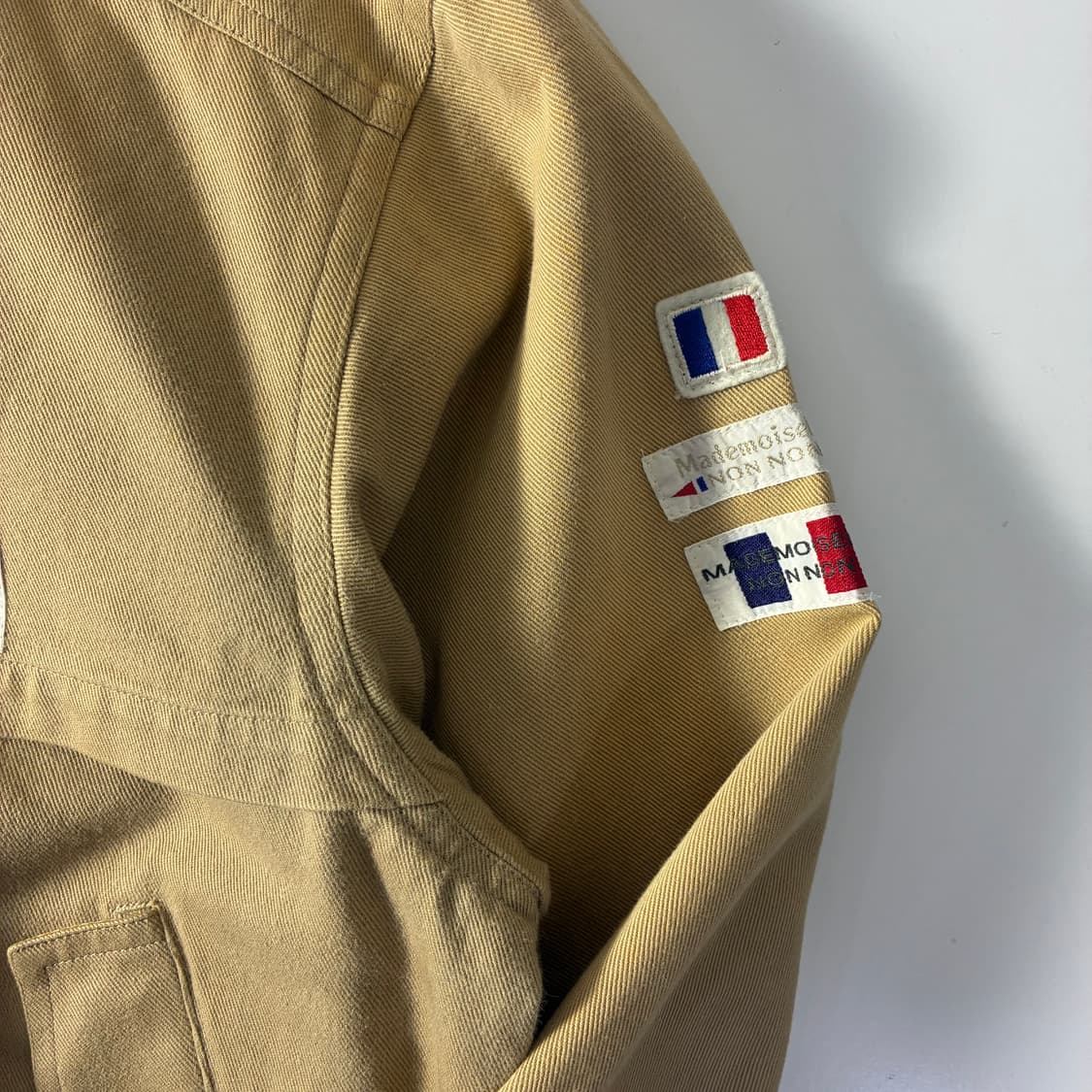 Mademoiselle non non 마드모아젤 논논 베이지 워크 봄버 상품이미지5