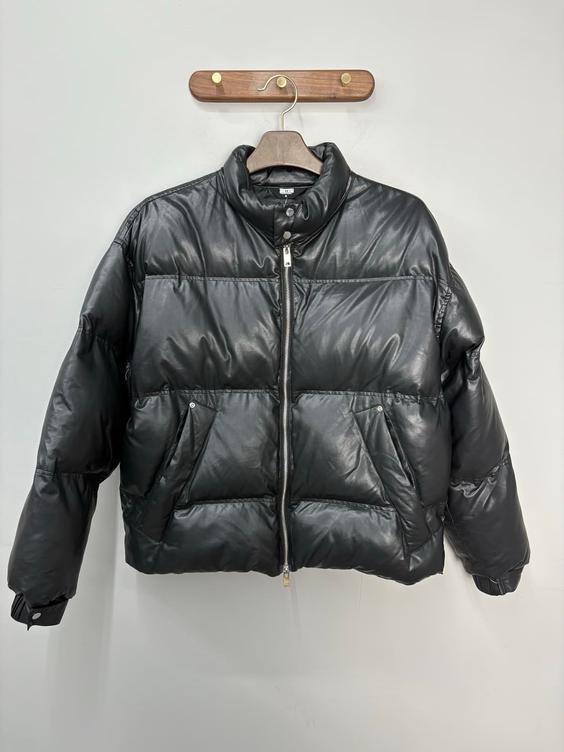 트릴리온 비건 레더 숏패딩 A3380 상품이미지2