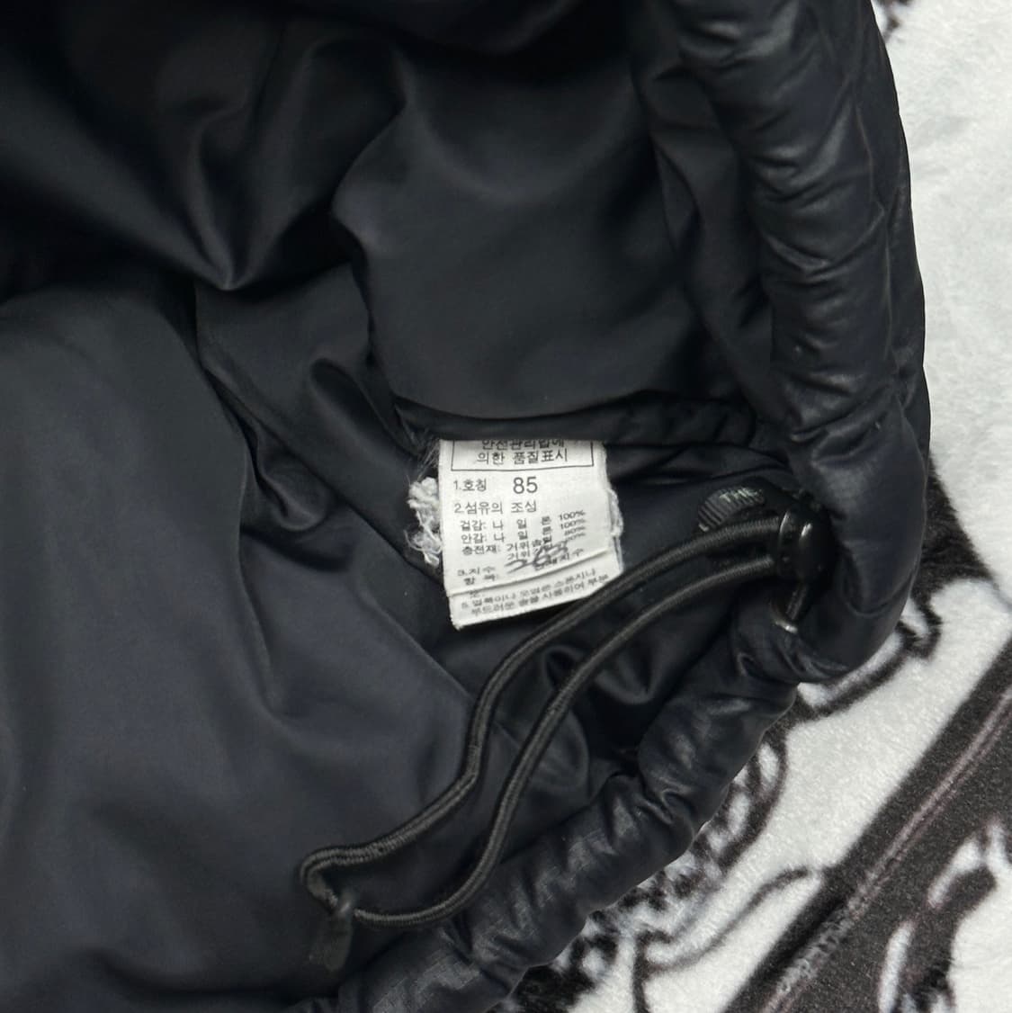 노스페이스 블랙 700 구형 눕시다운패딩 상품이미지3