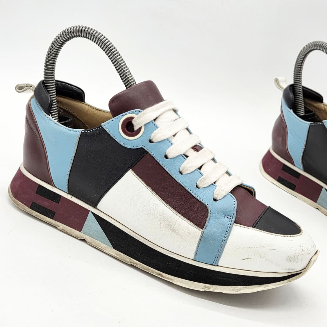 에르메스 우먼스 레더 트레이너 스니커즈 멀티 (36 1/2)  상품이미지5