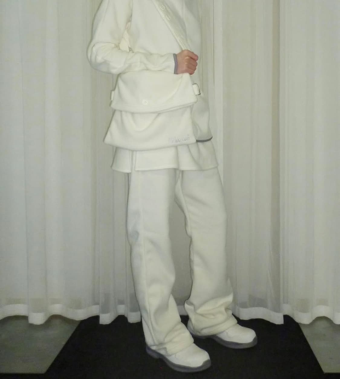 지초이 컴포트 24-006 후리스 스커트팬츠  상품이미지2