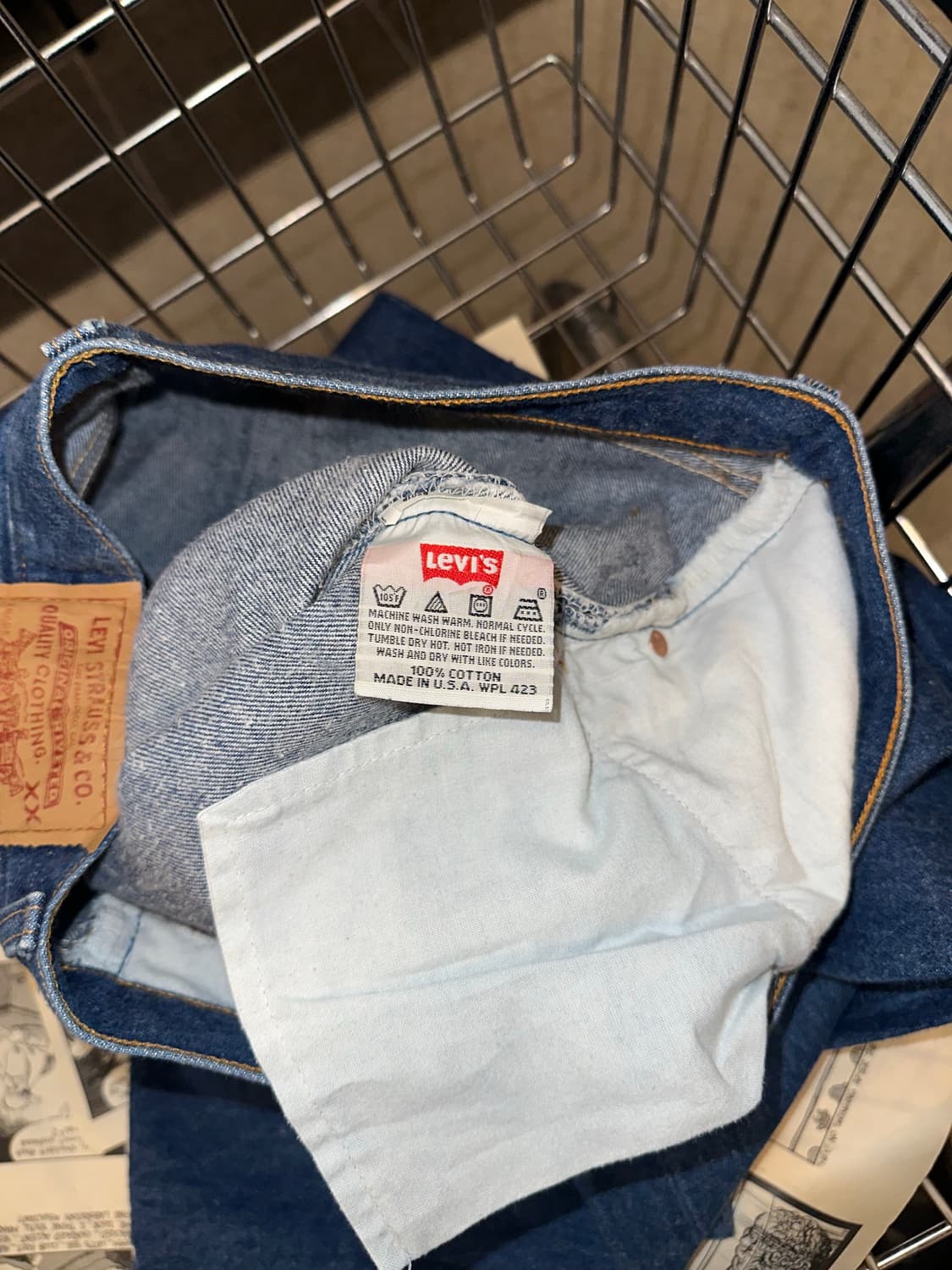 90’s Levi’s 501 544 denim mid-blue pants 상품이미지9