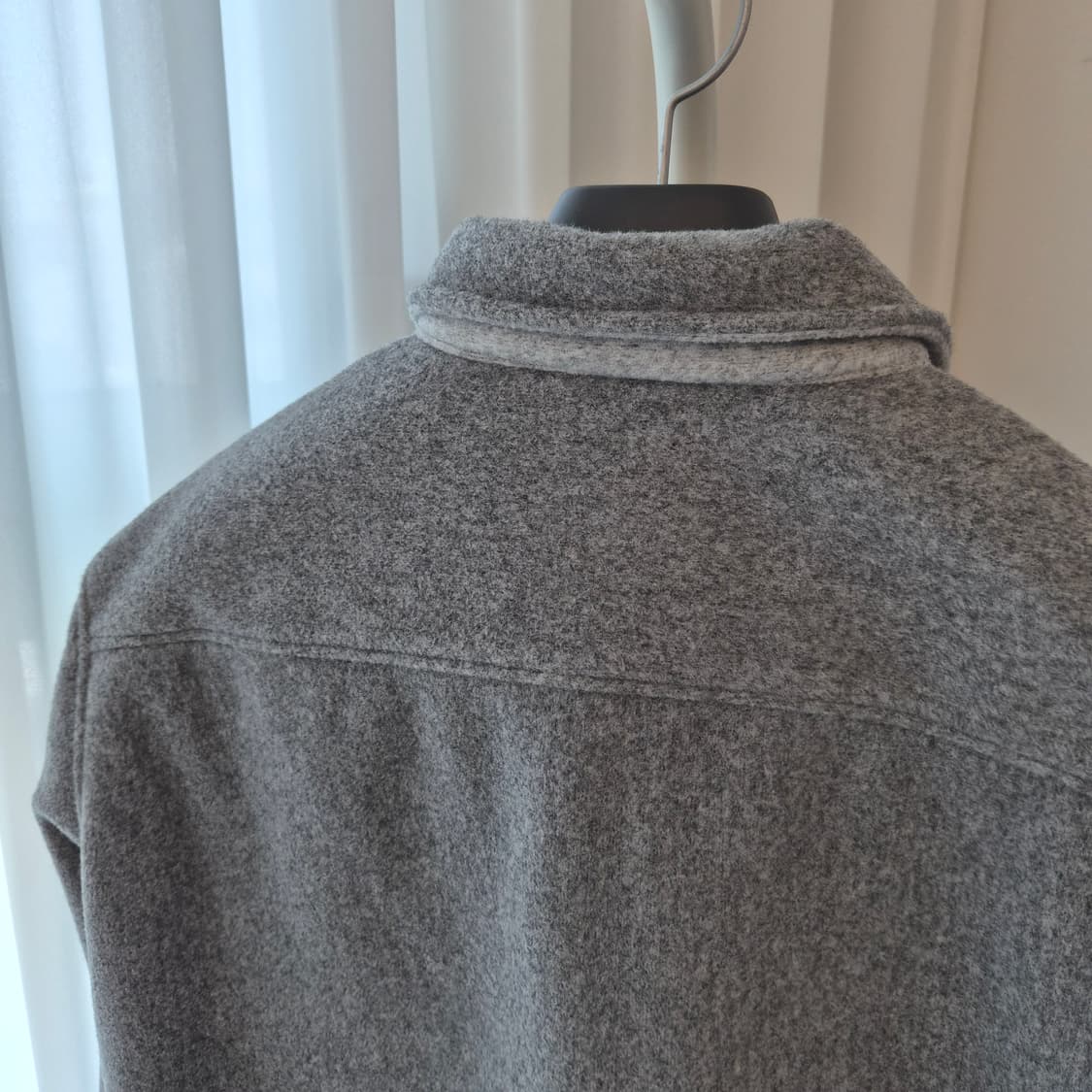 지오송지오 그레이 투포켓 울 아우터 셔츠 100사이즈 상품이미지6