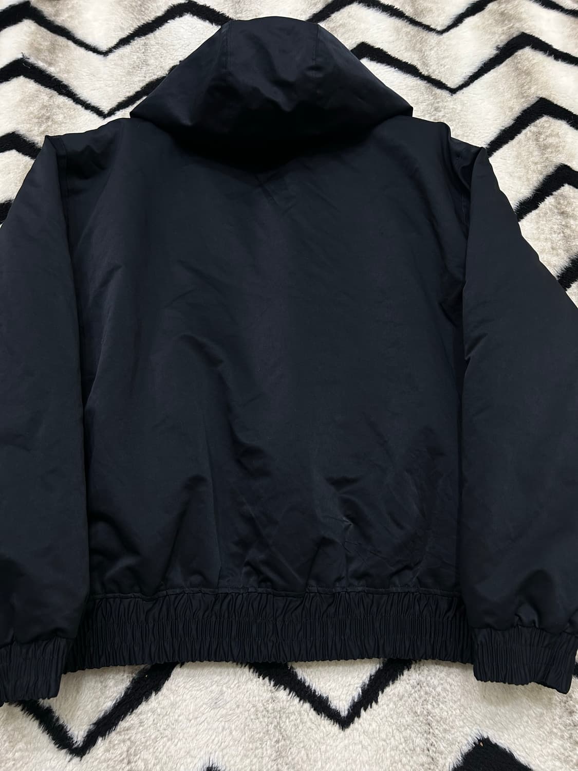 [L]IEY 2Way MA-1 후드 패딩자켓/블랙 상품이미지5