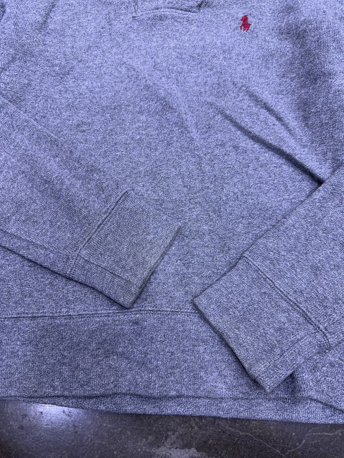 폴로 랄프로렌 클래식 숄카라 니트 스웨터 그레이 가디건 S 상품이미지6