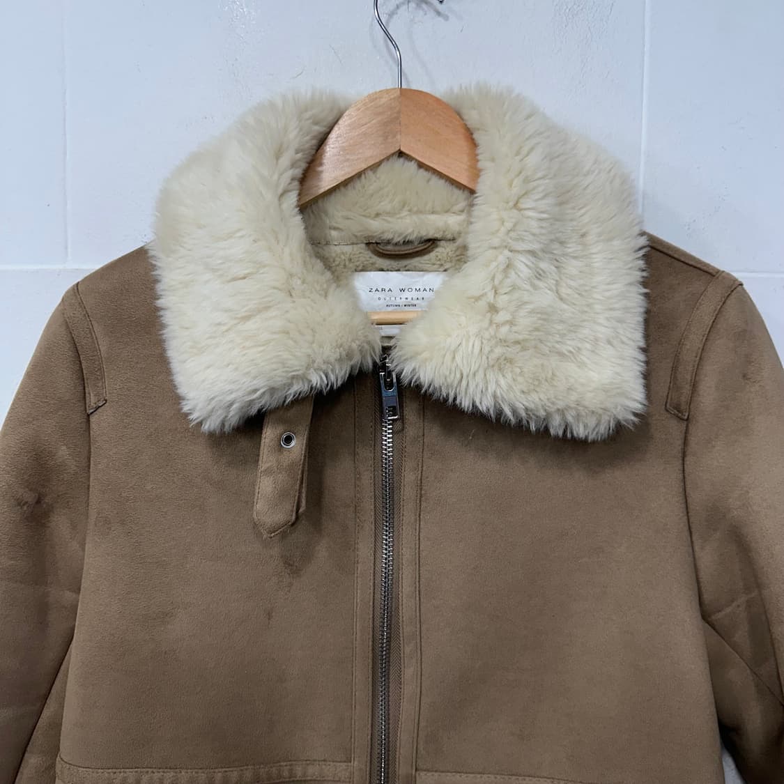 자라우먼 롱 무스탕 상품이미지2