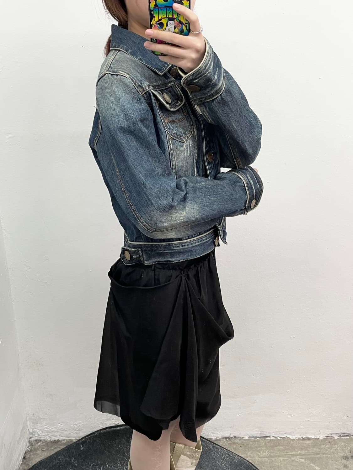 디스퀘어드 워싱 디테일 데님 자켓 상품이미지7