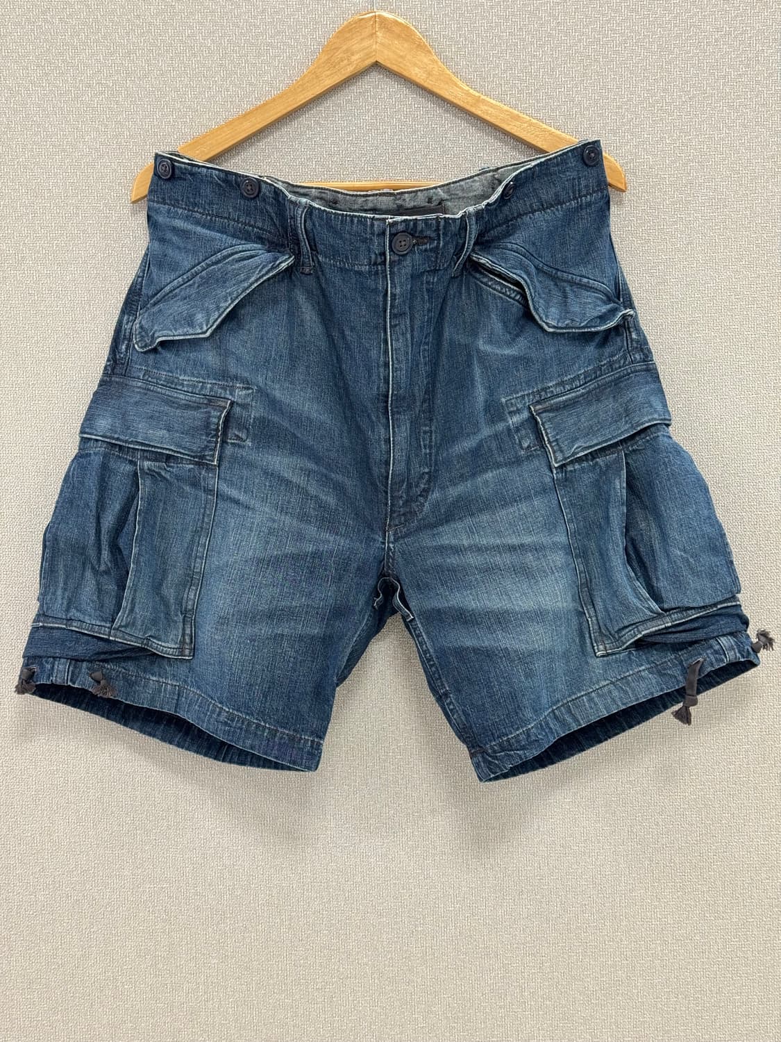 더블알엘 데님 카고 반바지/34 상품이미지1