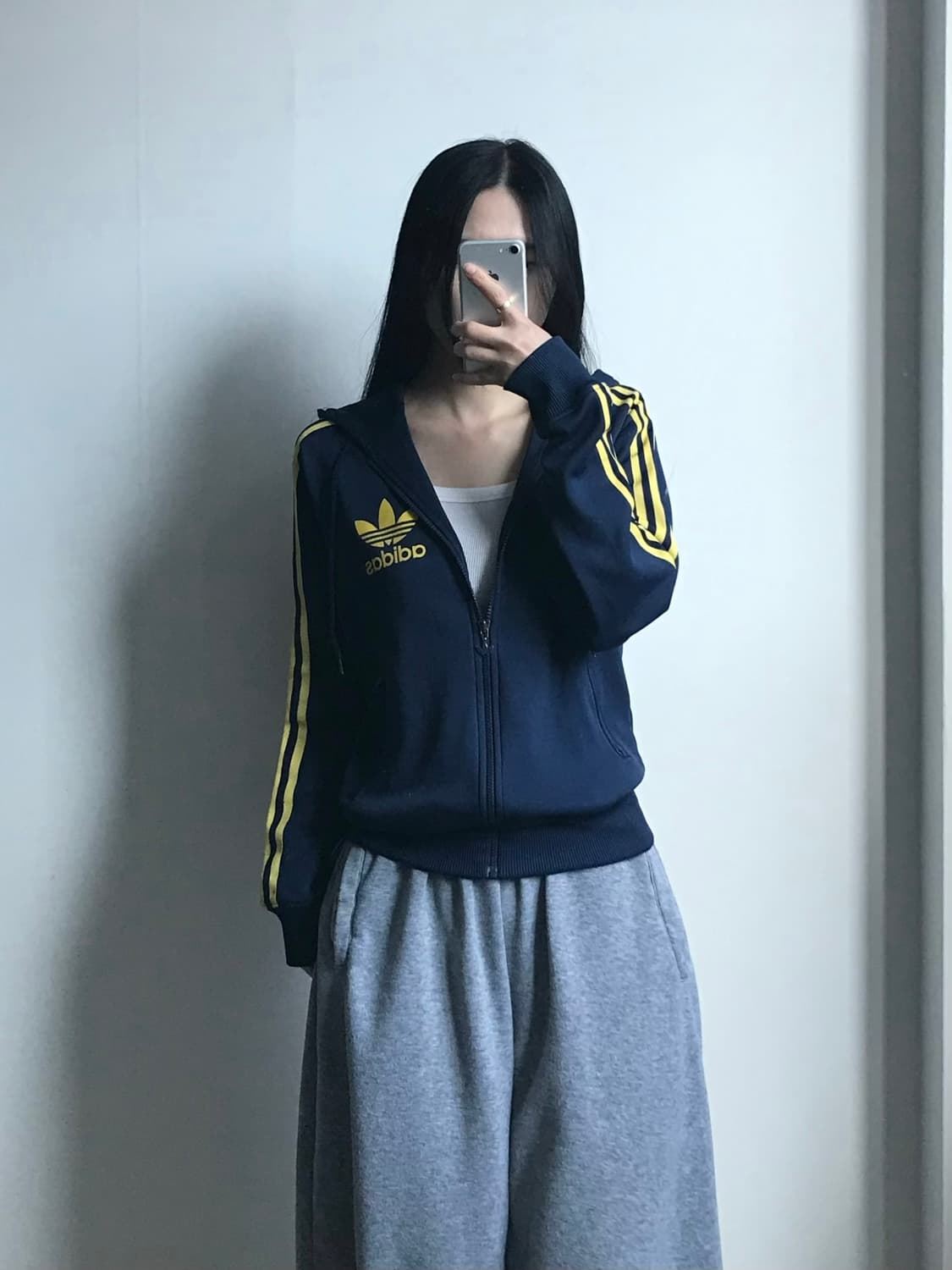 아디다스 파이어버드 네이비 후드 플락 져지  상품이미지1