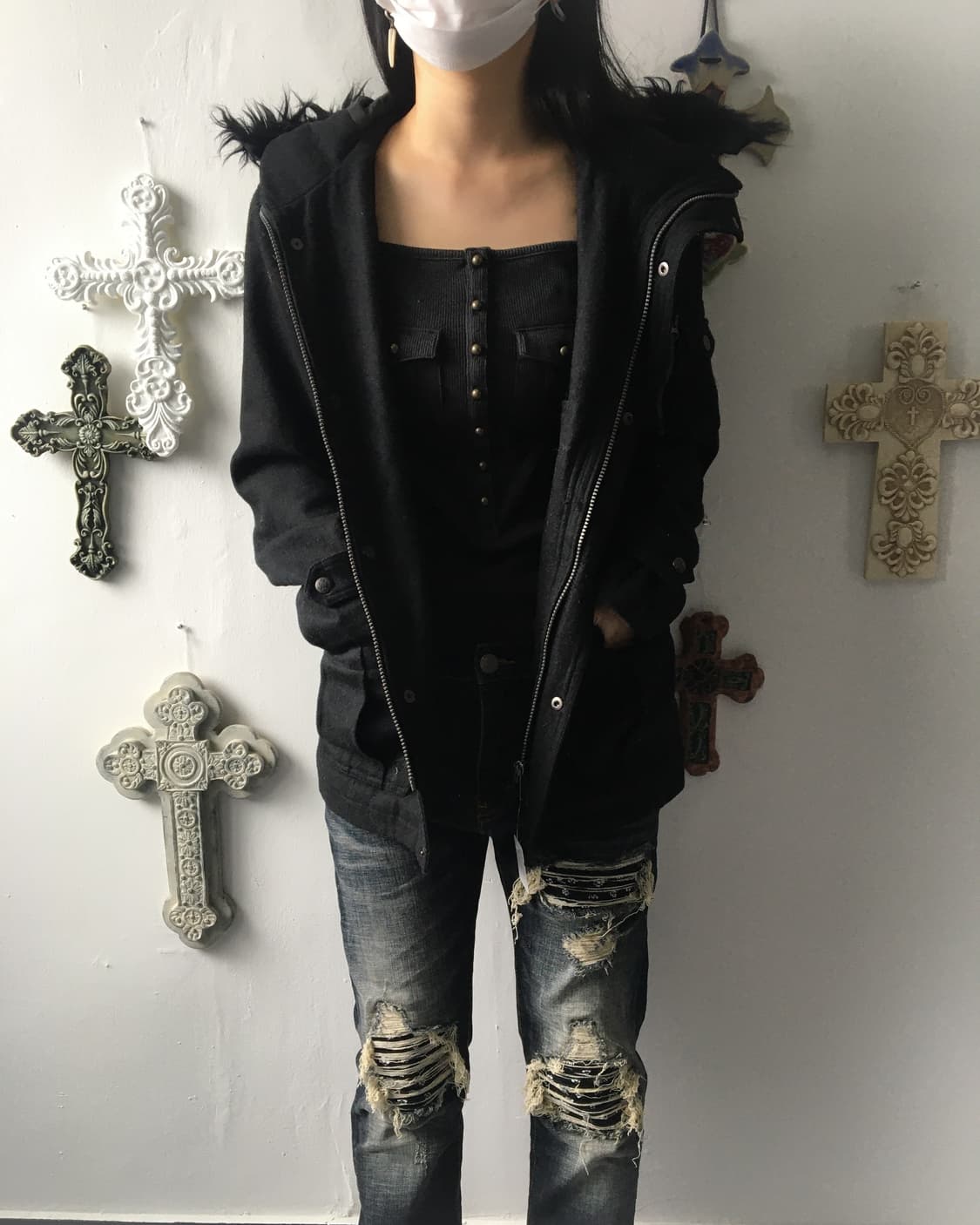 Vondutch fake fur hood coat 상품이미지5