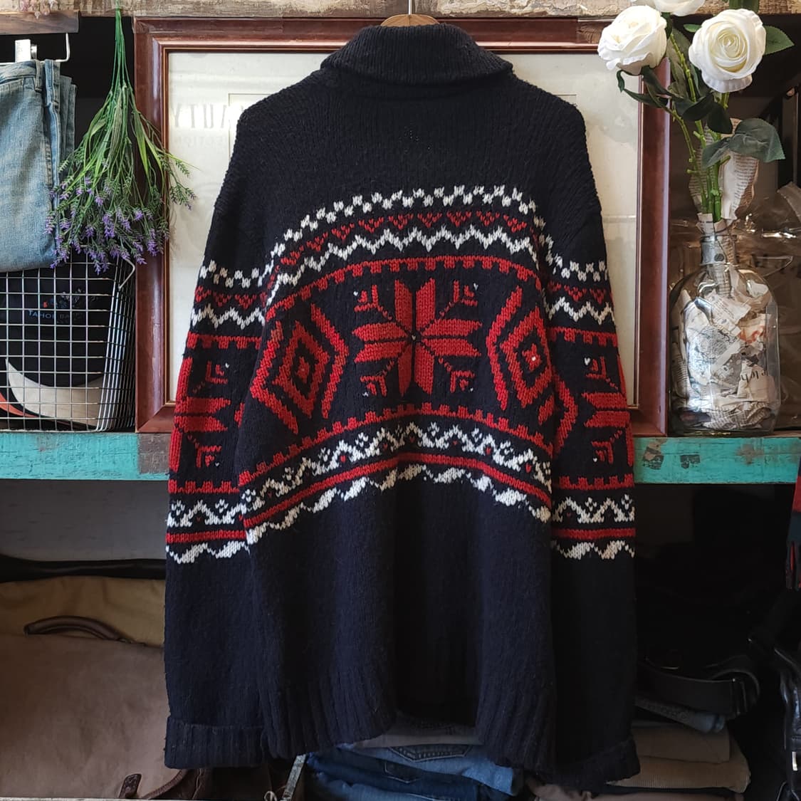 폴로 숄카라 니트 눈꽃 니트 랄프로렌 니트 xxl 폴로 빅사이즈 니트 상품이미지3