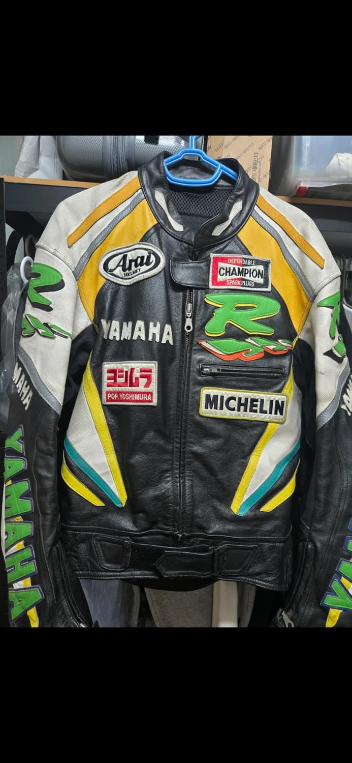 야마하 가죽 라이더 자켓 상품이미지1