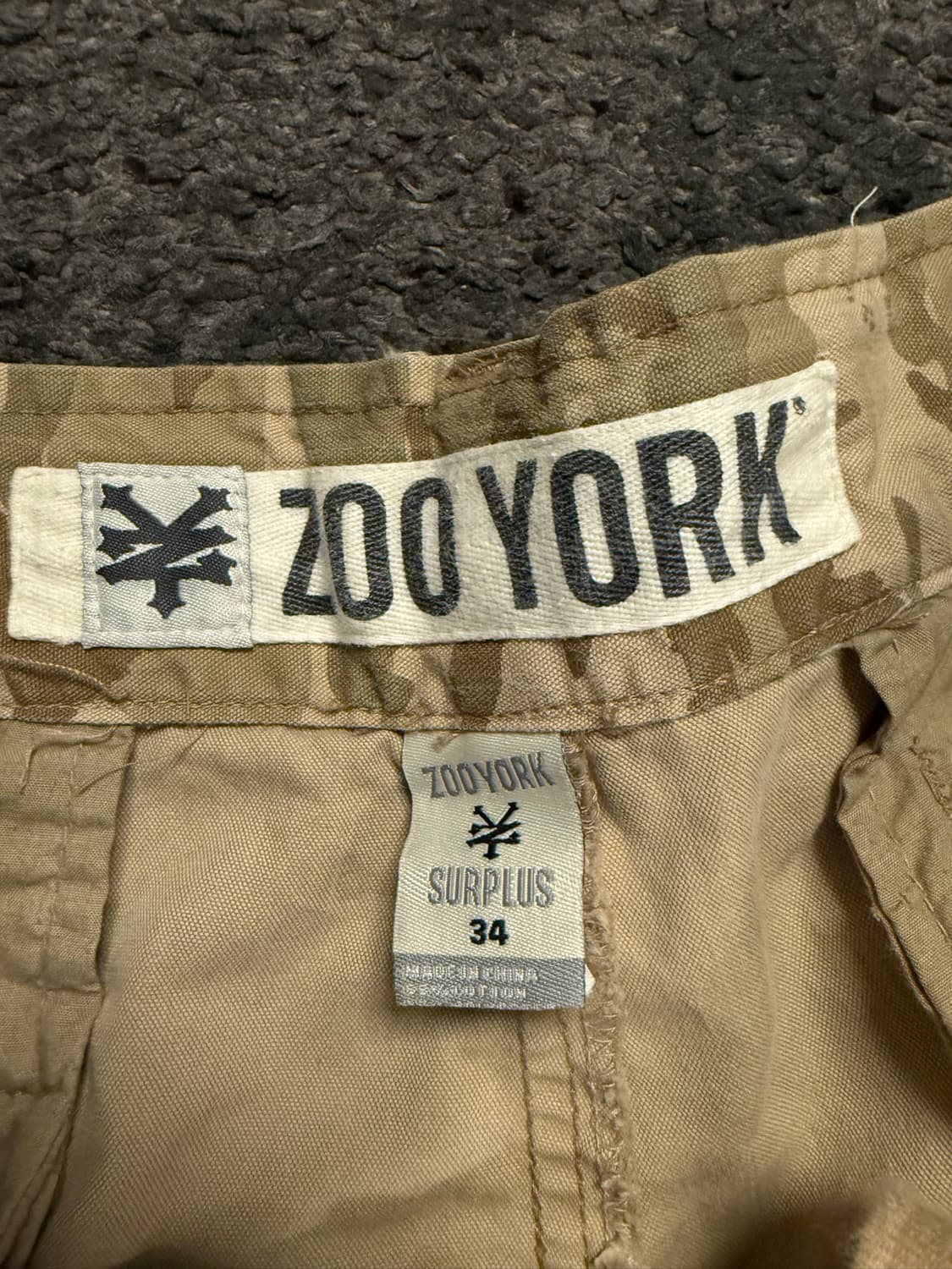 (34) 빈티지 주욕 Zoo York 00년대 카모 밀리터리 카고 쇼츠  상품이미지4