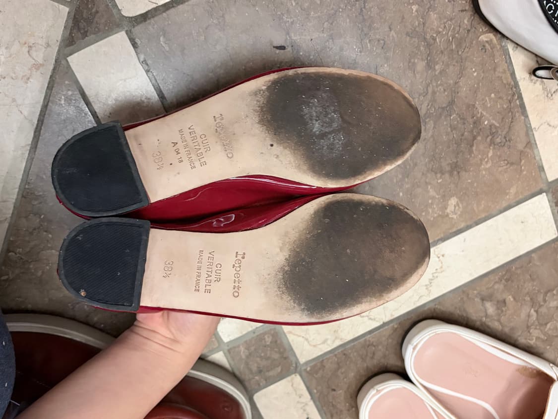 레페토 플랫 3cm 38.5 레드 상품이미지4