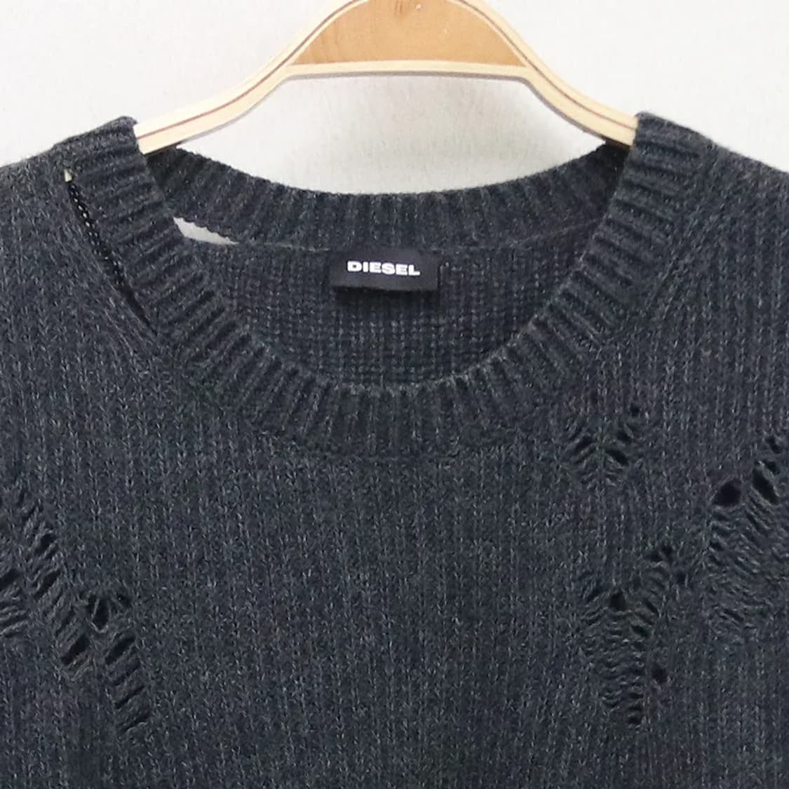 디젤 데미지 디테일 울 혼방 롱 니트 59521 상품이미지5