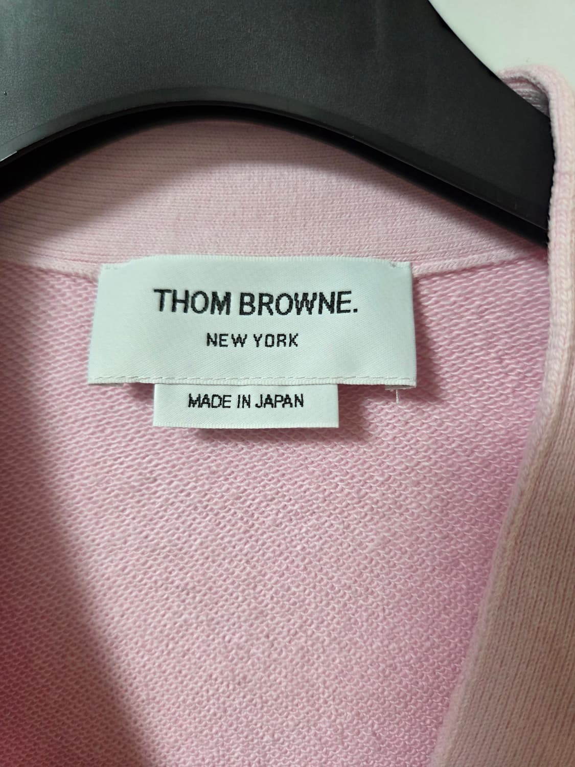 [Thom Browne] 톰브라운 면소재 핑크 가디건 M사이즈 상품이미지2