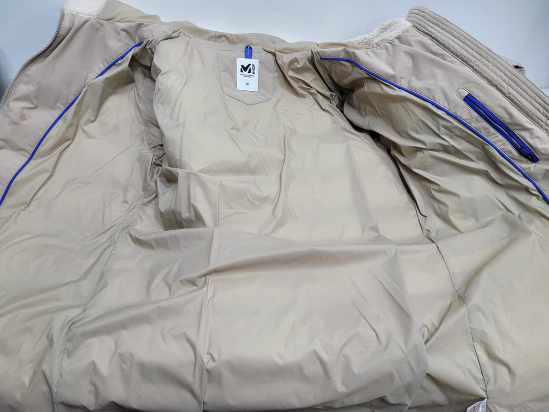 MILLET 22FW 밀레 구스 다운 후드 롱 패딩 / 여 95 베이지
 상품이미지8