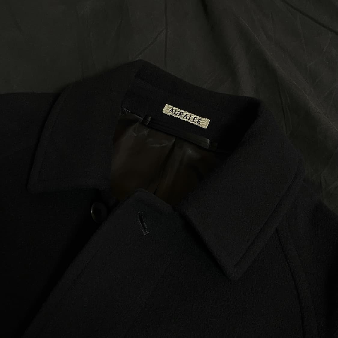 (급처)오라리 캐시미어 울 모저코트 Black 3size 상품이미지3