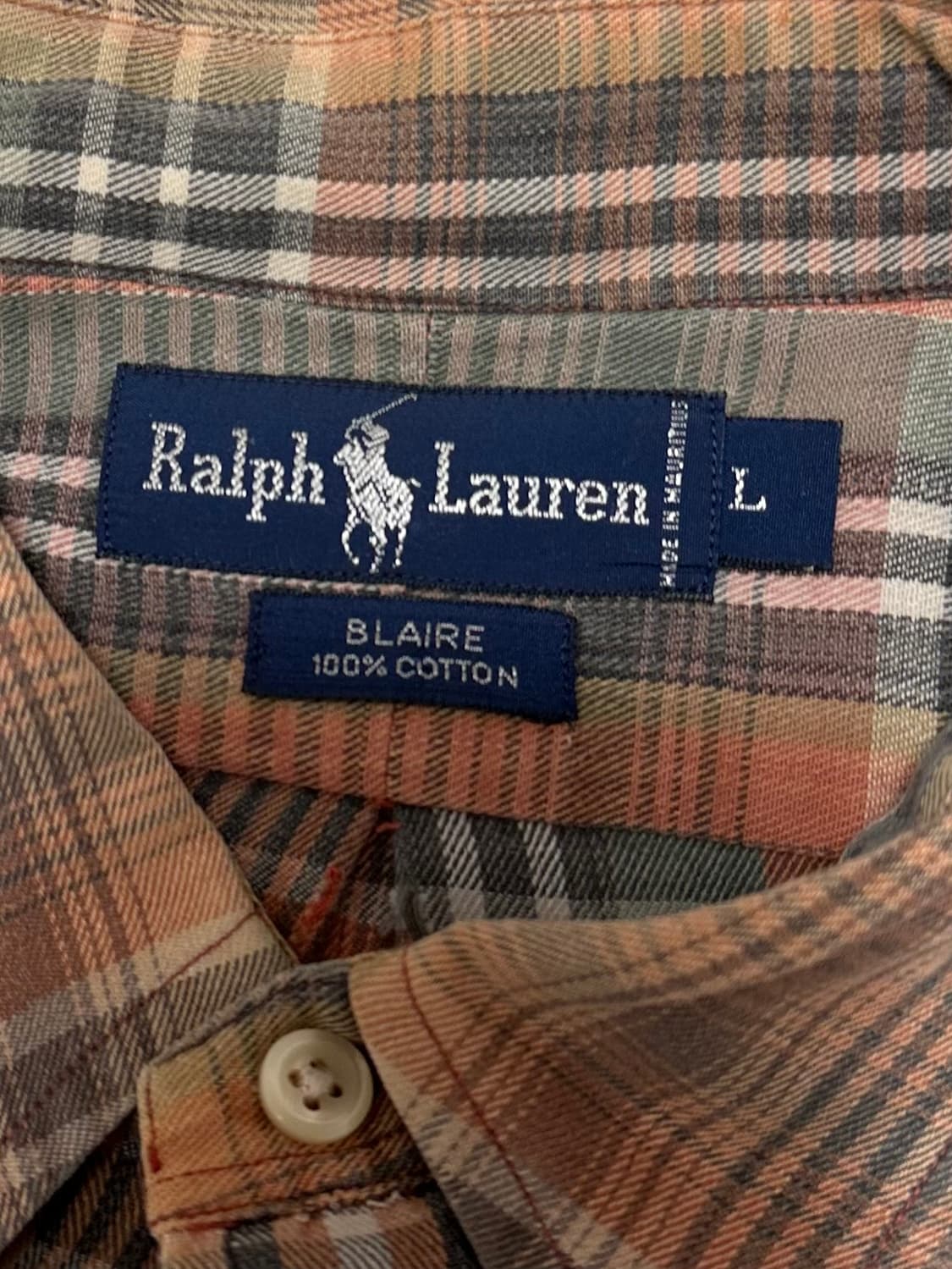 폴로 랄프로렌 체크 셔츠 남방 상품이미지5