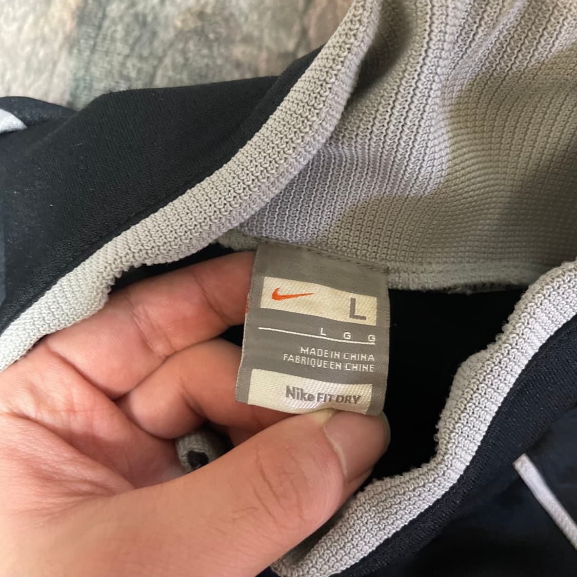 나이키 빈티지 스우시 스몰로고 블랙 사이드라인져지 L 상품이미지3