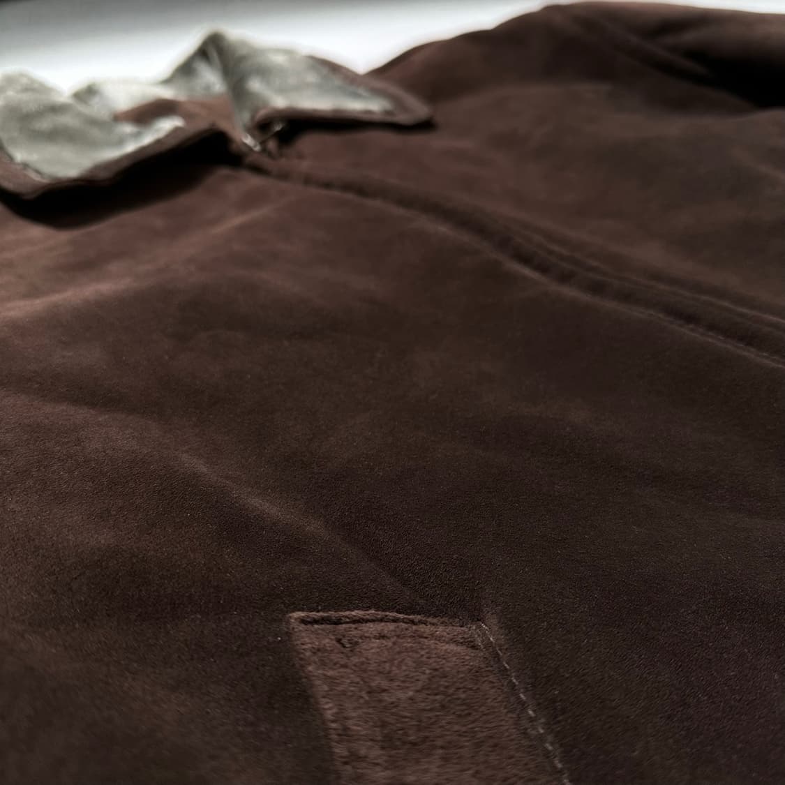 스웨이드 레더 시어링 무스탕 싱글 자켓 상품이미지6