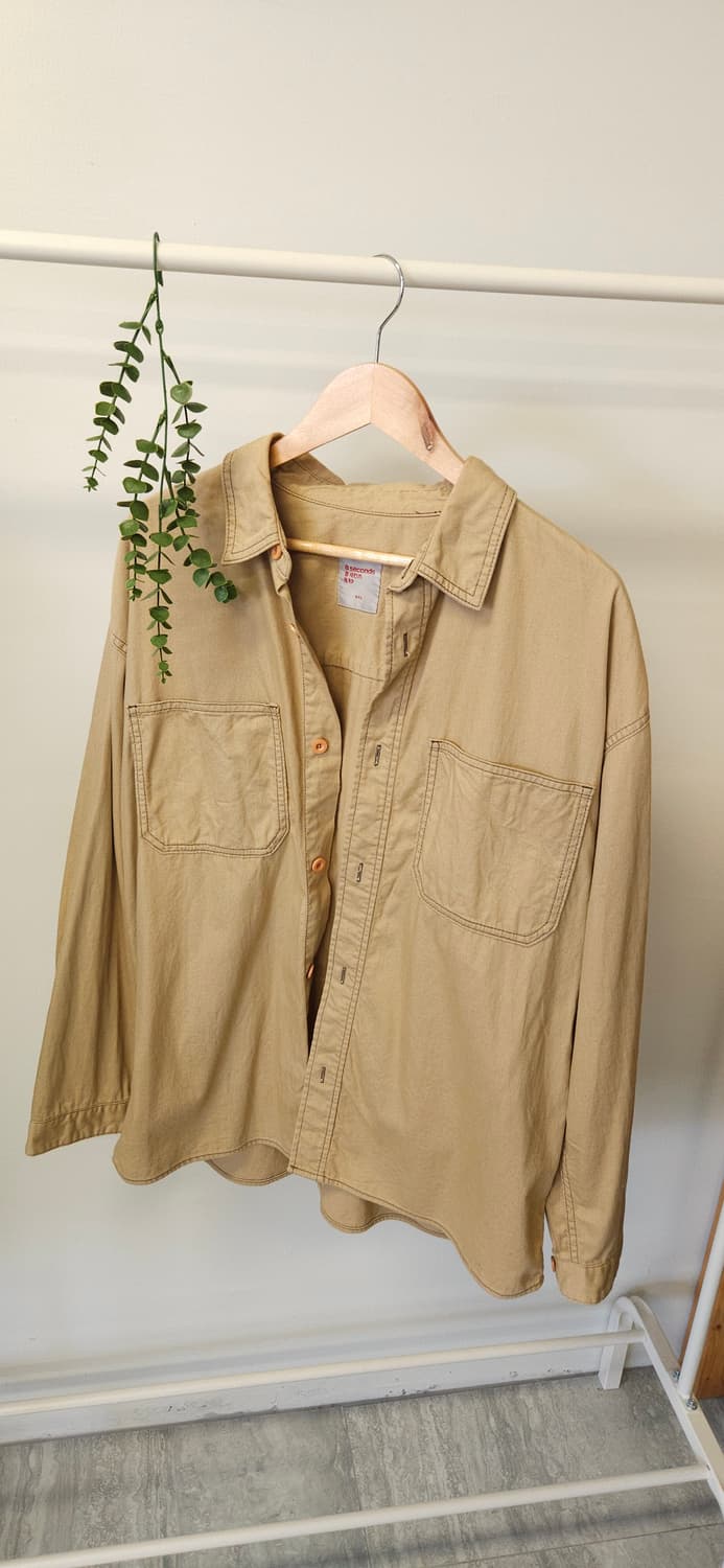 에잇세컨즈 카키색 남방 셔츠 XXL 상품이미지1