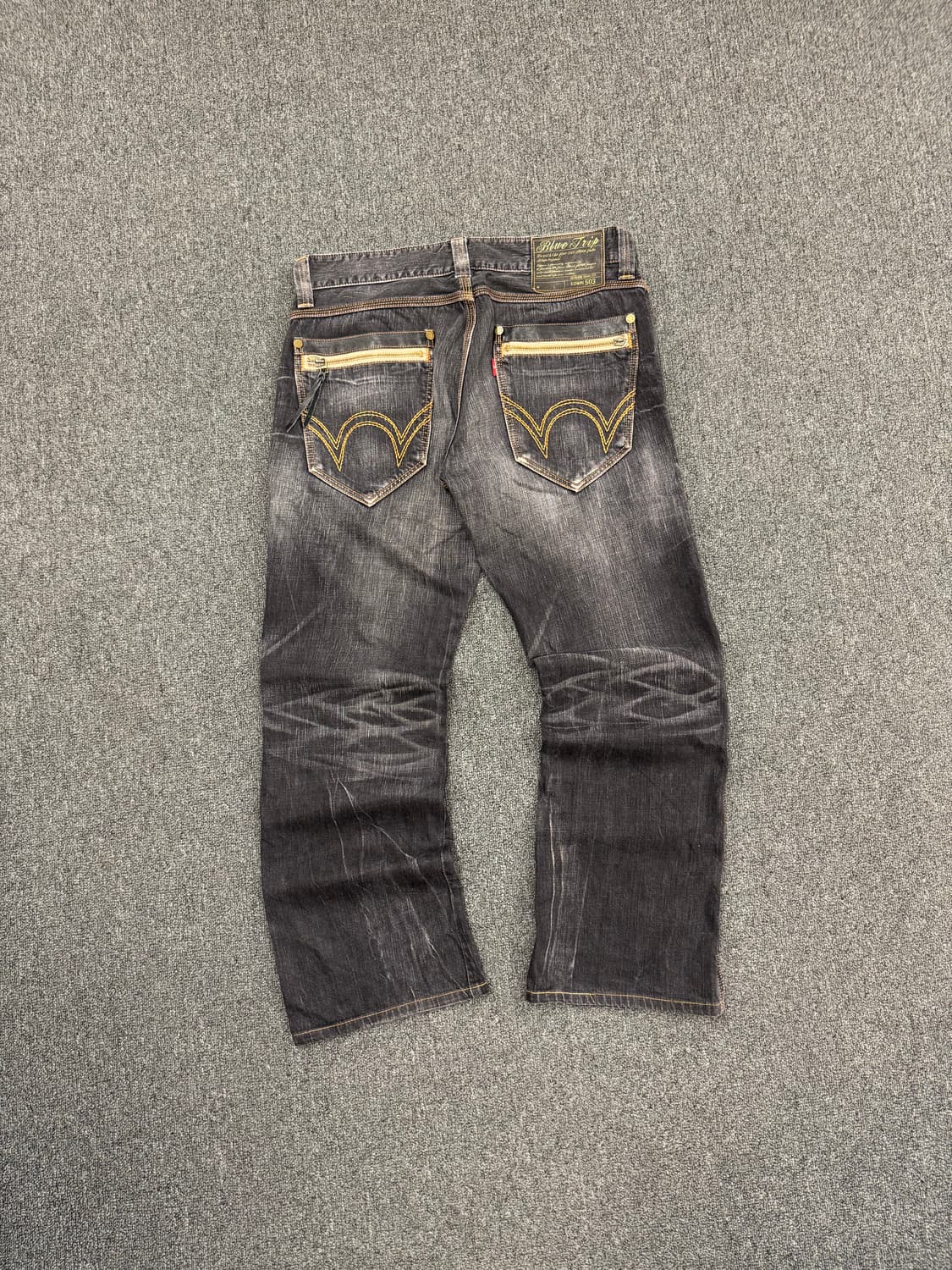 34)에드윈 빈티지 BTZ503 워싱 흑청 데님팬츠 상품이미지6