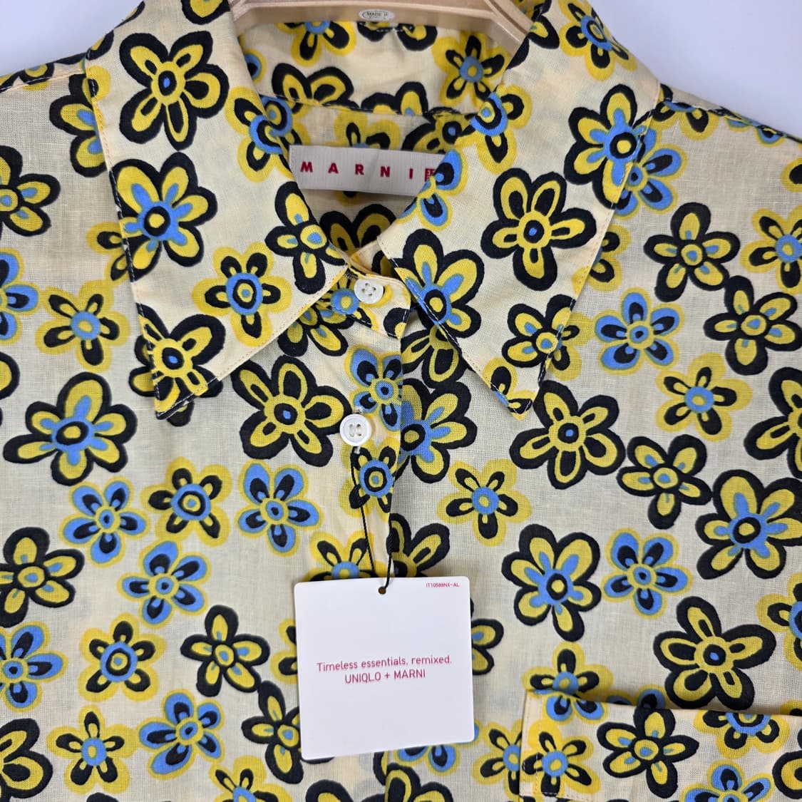 UNIQLO×MARNI 오버핏 린넨 셔츠 상품이미지4