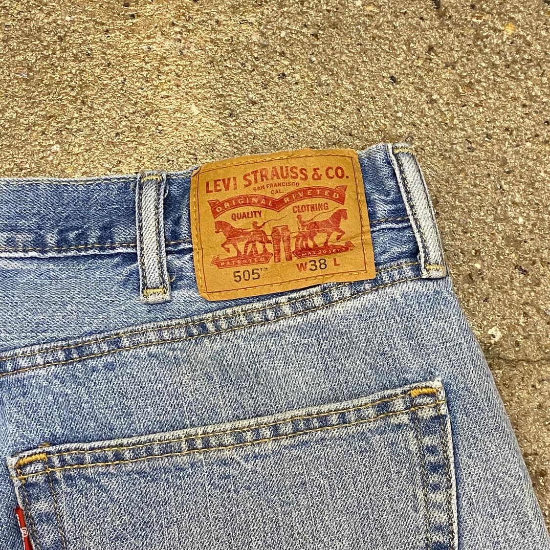 미국 빈티지 리바이스 505 연청바지 38size 상품이미지7