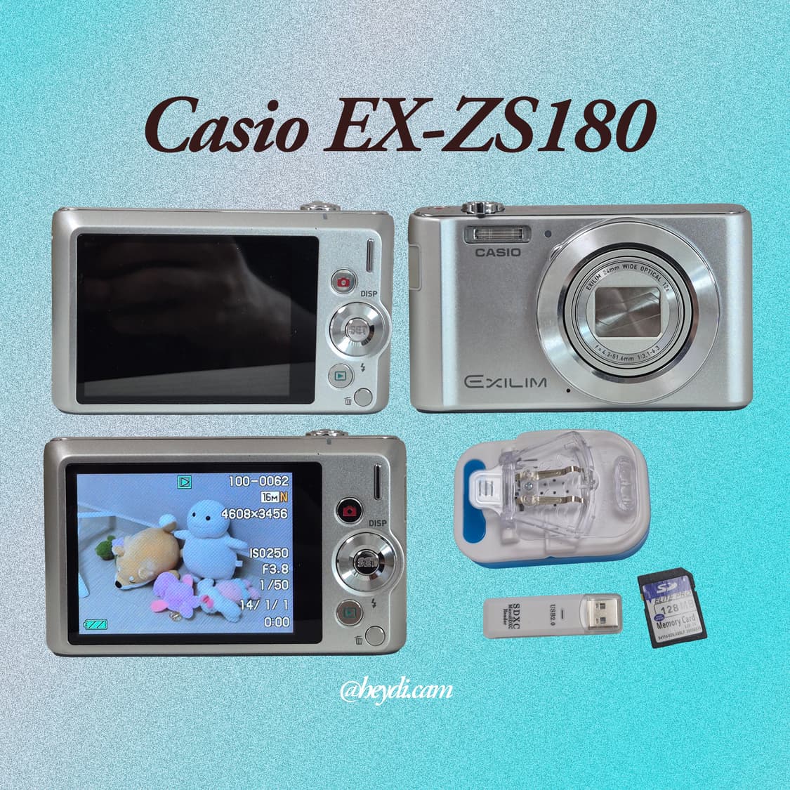 소장디카) 카시오 엑슬림 Casio Exilim EX-ZS180 상품이미지2