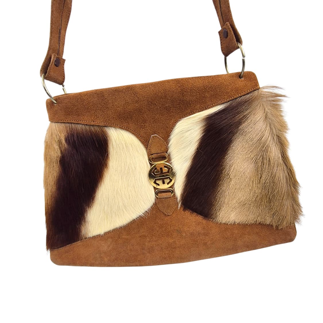 70s 핸드메이드 리얼 송치 스웨이드 숄더백 상품이미지5