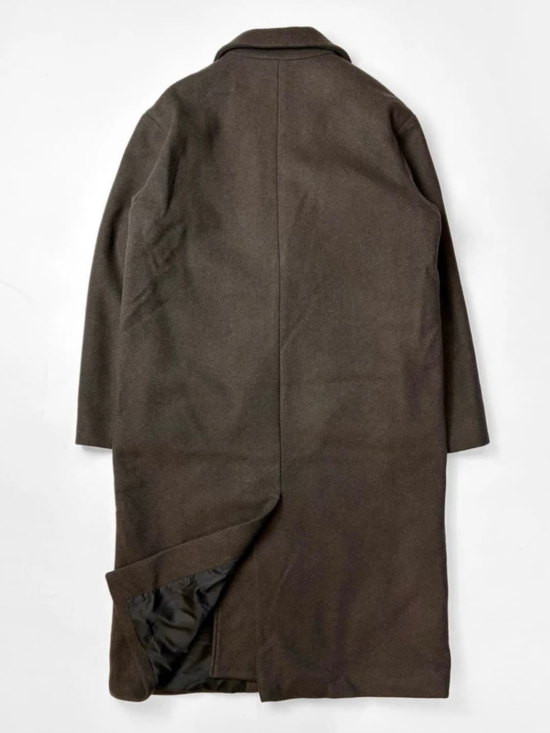 (급처) 쿠어 COOR MTR 오버핏 캐시미어 블렌드 더블 롱 코트 L 상품이미지4