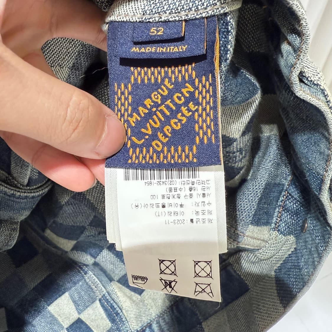 52 / 루이비통 퍼렐 다미에 데님 클래식 자켓 상품이미지6
