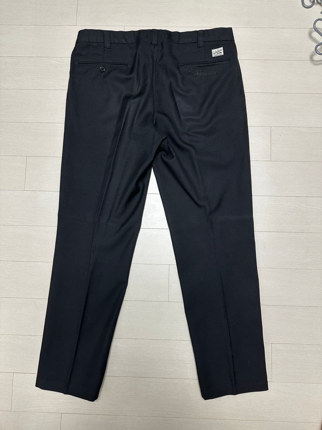 와코마리아 울 슬렉스 블랙 L 상품이미지2