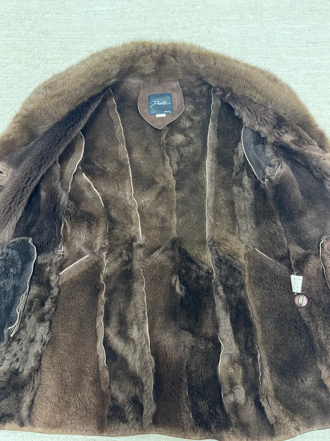 •Vintage 퍼 트리밍 무스탕 코트 상품이미지4