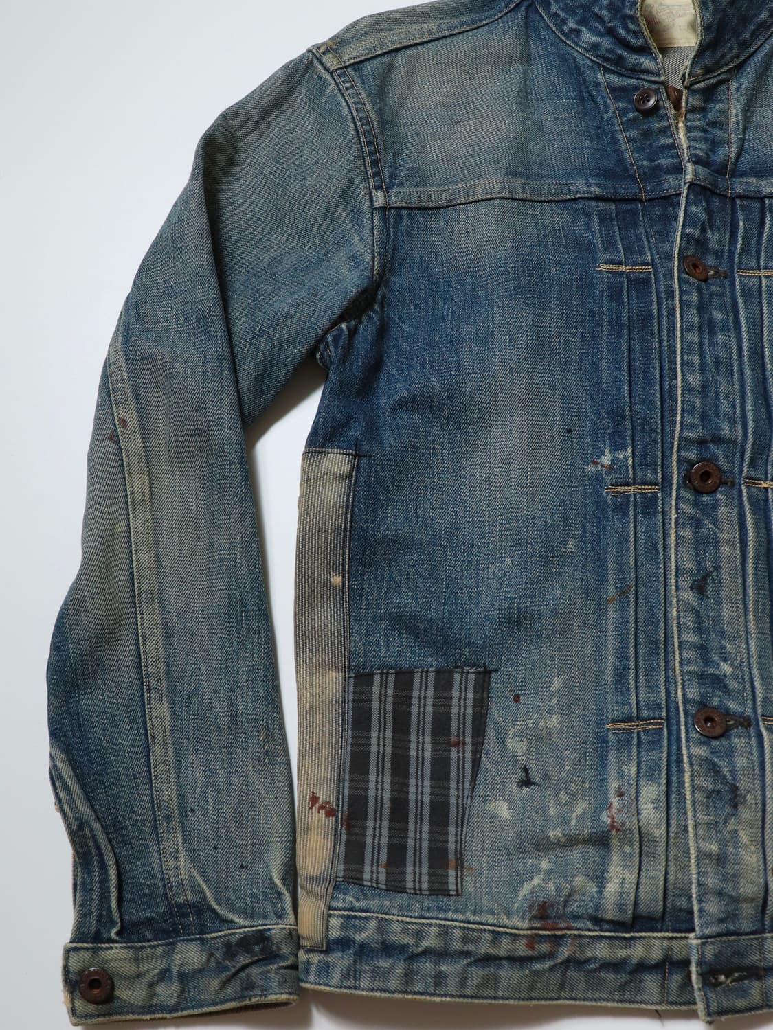 OLD JOE & CO. Indigo Patchwork Denim Jac 상품이미지3