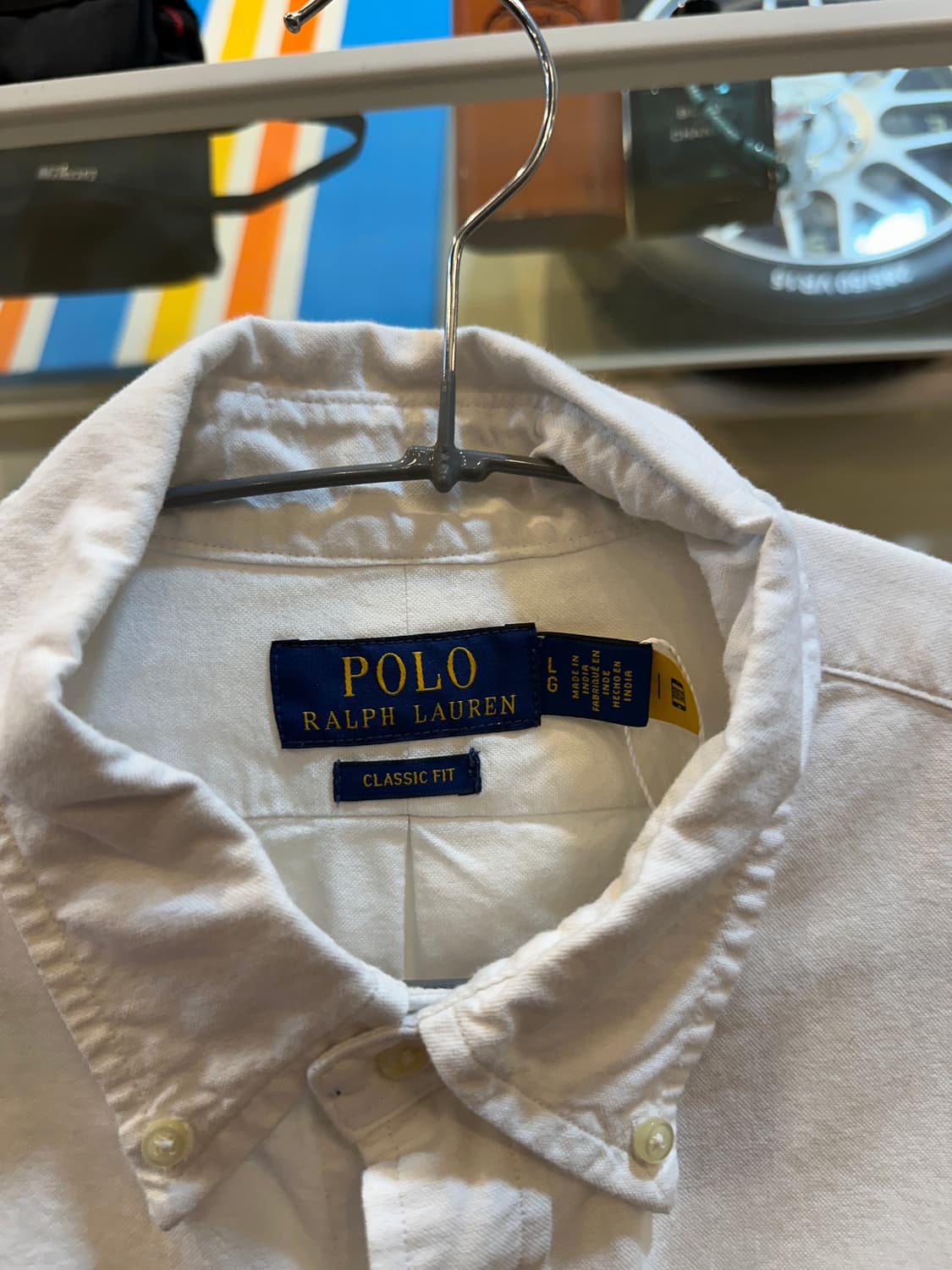 폴로 랄프로렌 옥스포드 셔츠 화이트 L 상품이미지3