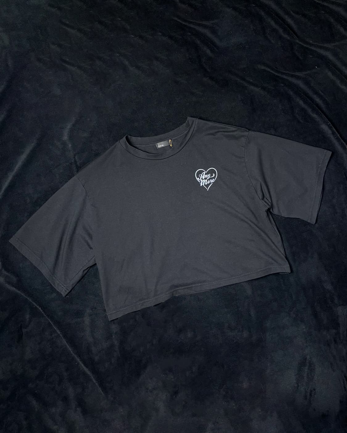 일본빈티지 HELM 하트 백로고 크롭티셔츠 상품이미지2