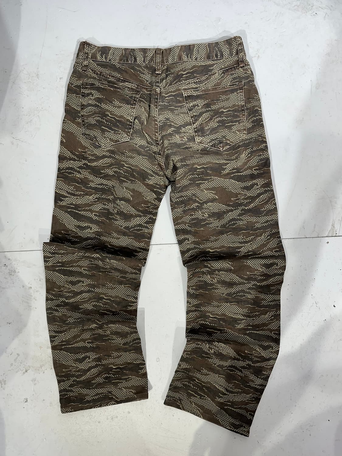 빈티지 베이지 카모 와이드 카고 팬츠  상품이미지5