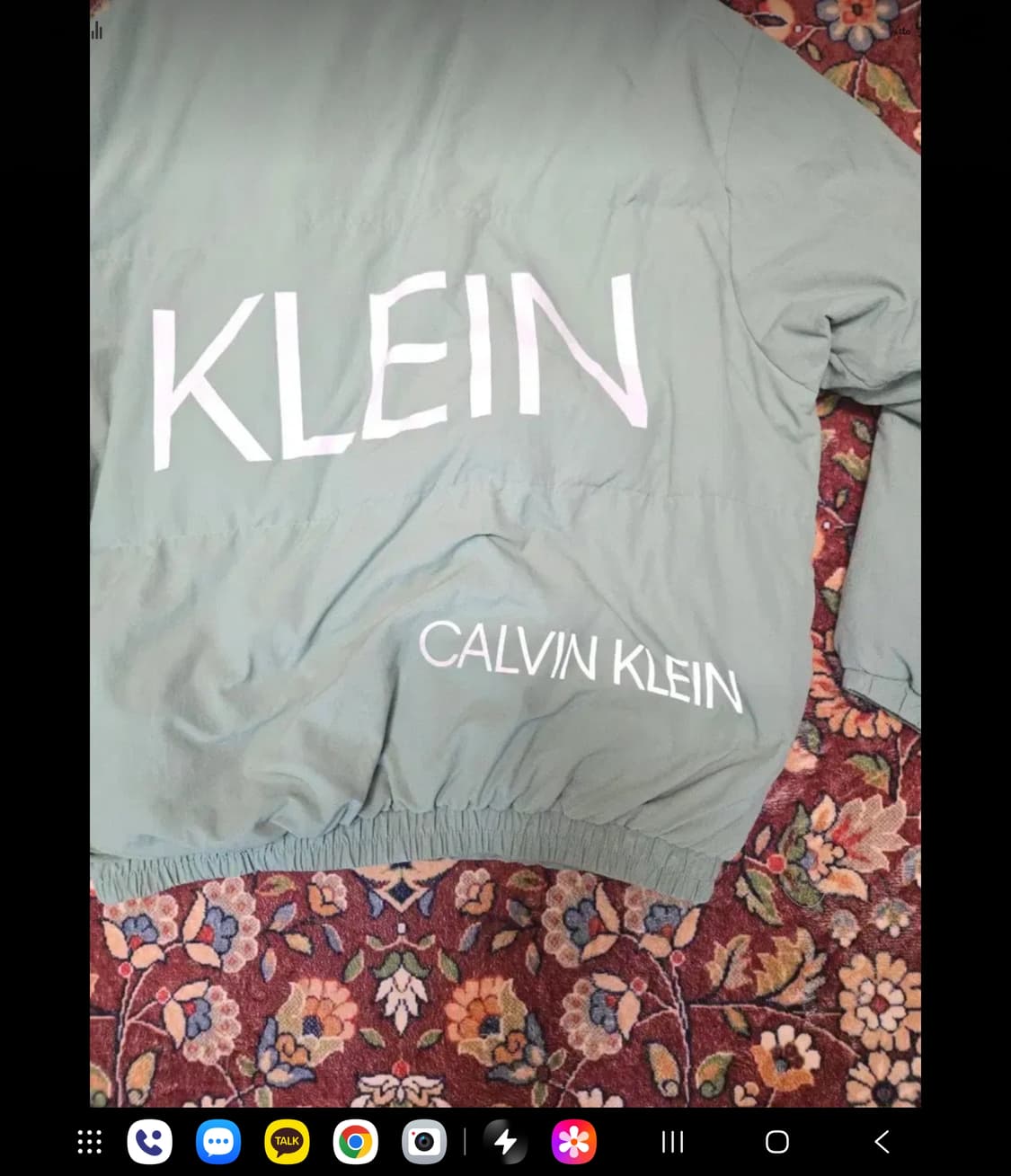 캘빈클라인 진스 빅로고  패딩 민트/세이지그린 공용 상품이미지7