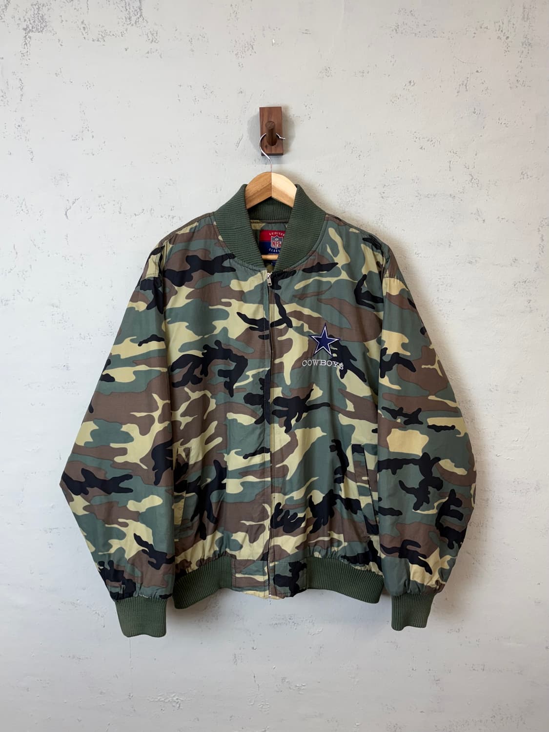 NFL 엔에프엘 빈티지 댈러스 카우보이 카모 자켓 상품이미지1