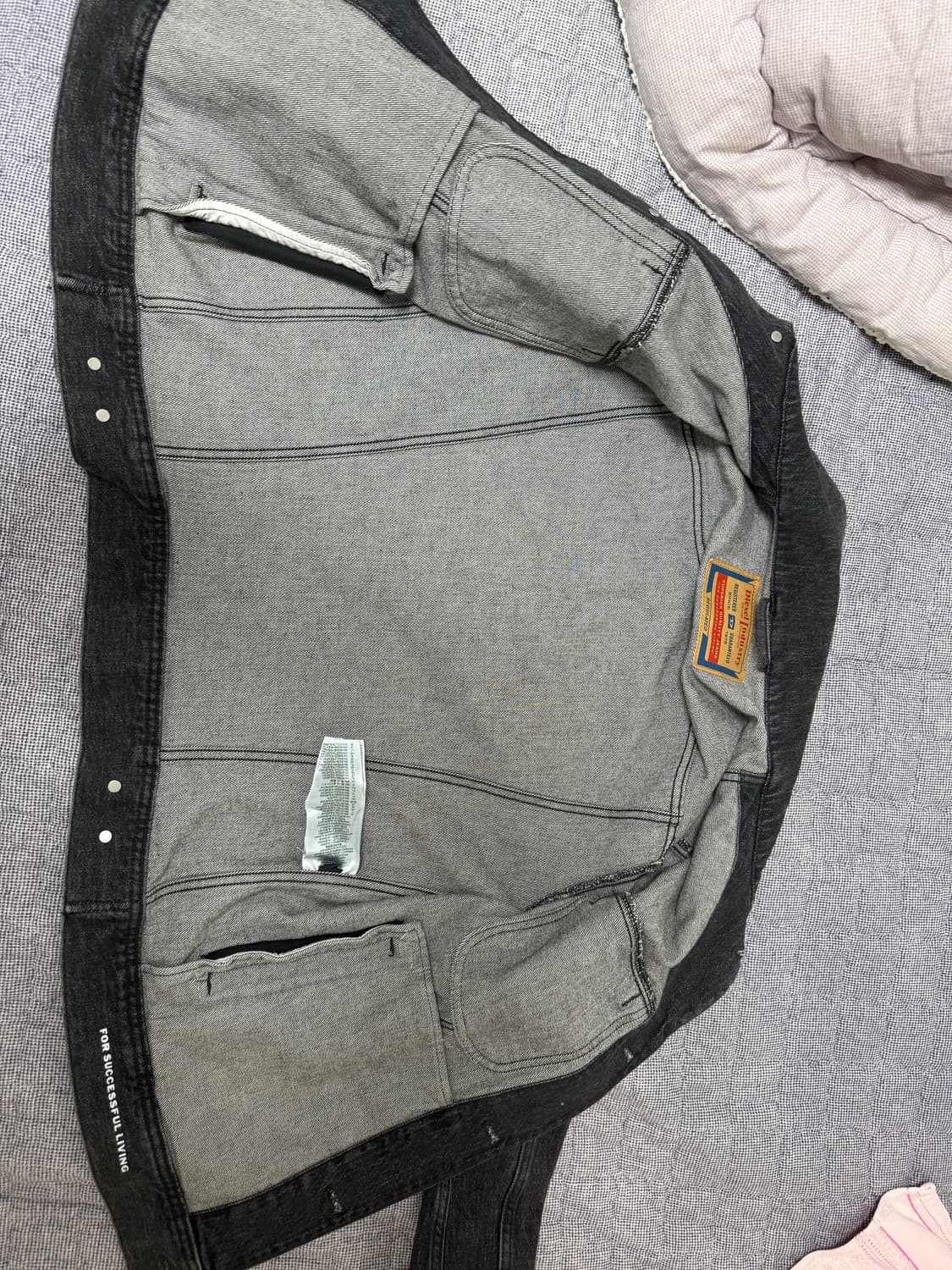 [S]디젤 D-바르시-Fsc 레귤러핏 데님 자켓 플라크 블랙 다크그레이 상품이미지10