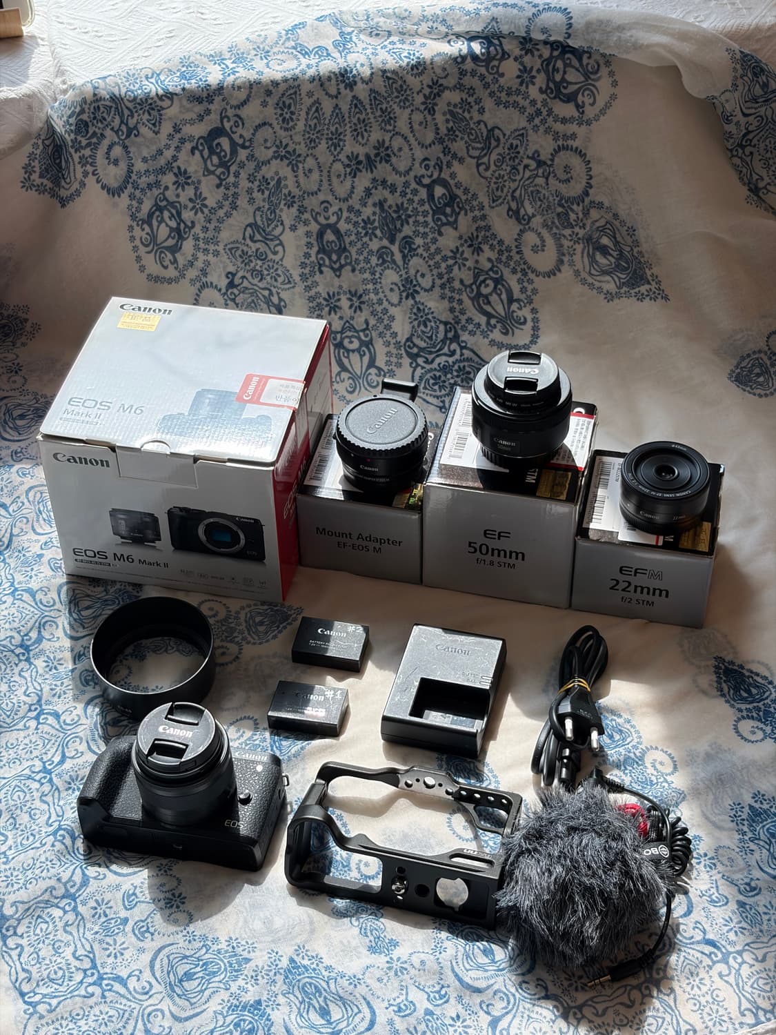 캐논 EOS M6 Mark II + 렌즈 3종 + 울란지 케이지/외장마이 상품이미지1