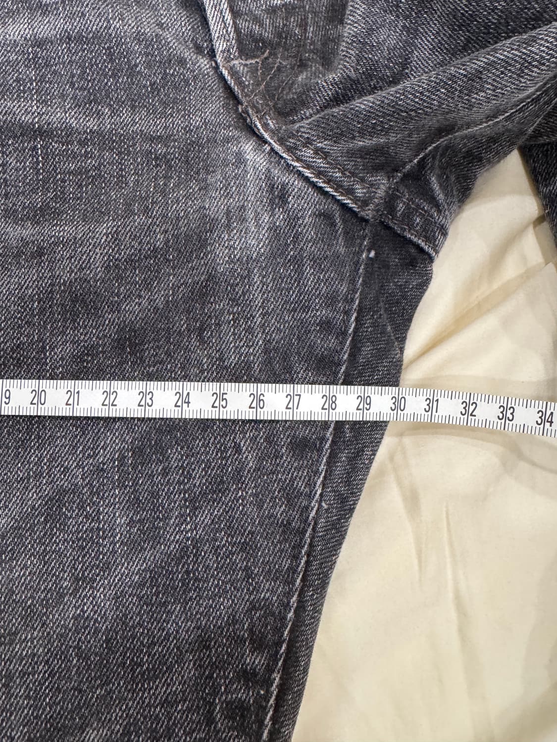 RRL 블랙 워시 데님 슬림네로우 32/32 팝니다. 상품이미지7