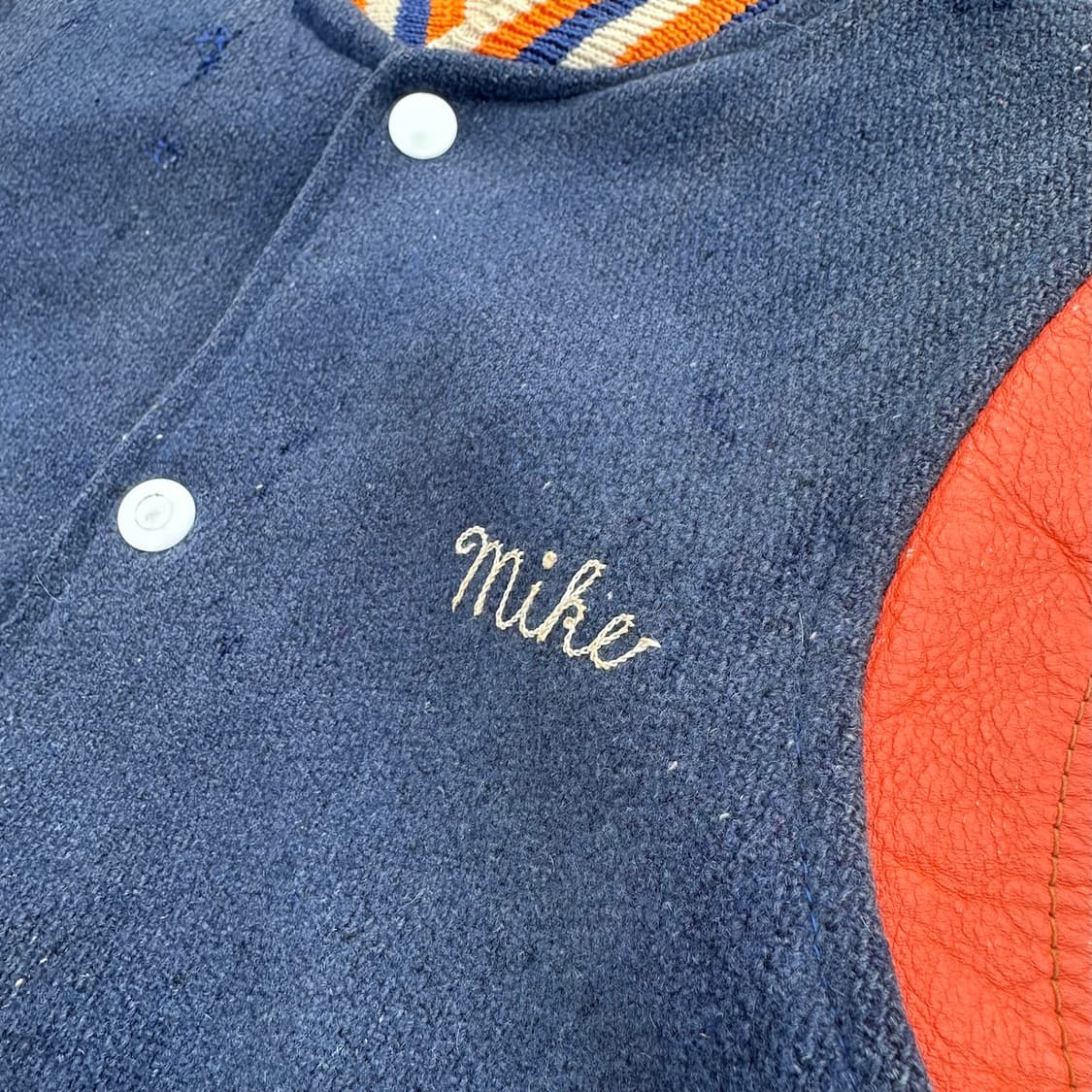 50s USA 빈티지 선페이딩 울 바시티 자켓 상품이미지6