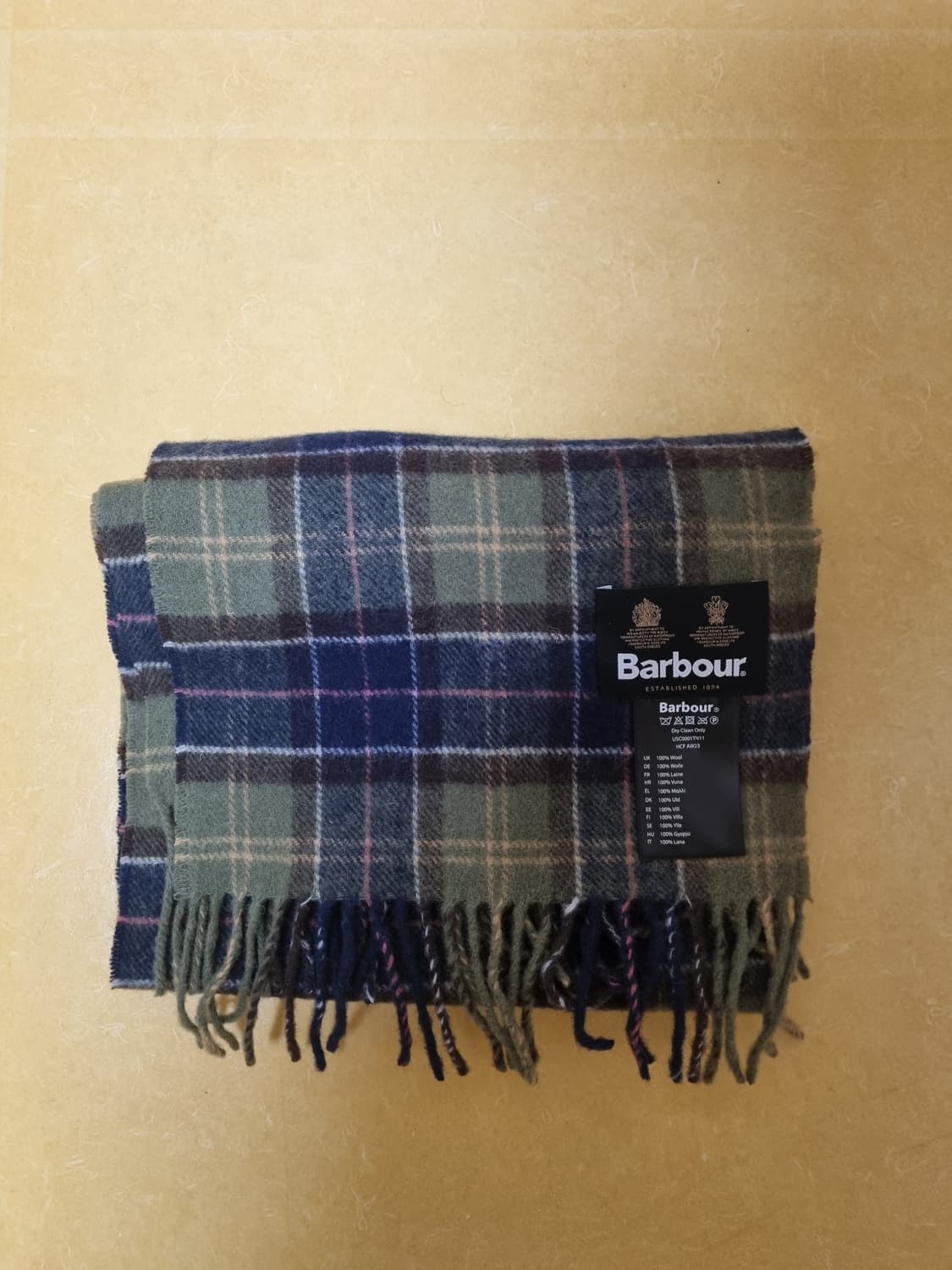 바버 타탄 체크 머플러 스카프 상품이미지1